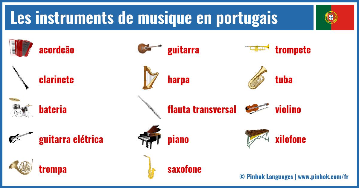 Les instruments de musique en portugais