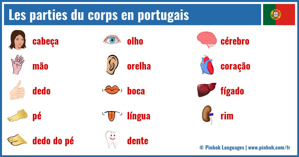 Les parties du corps en portugais