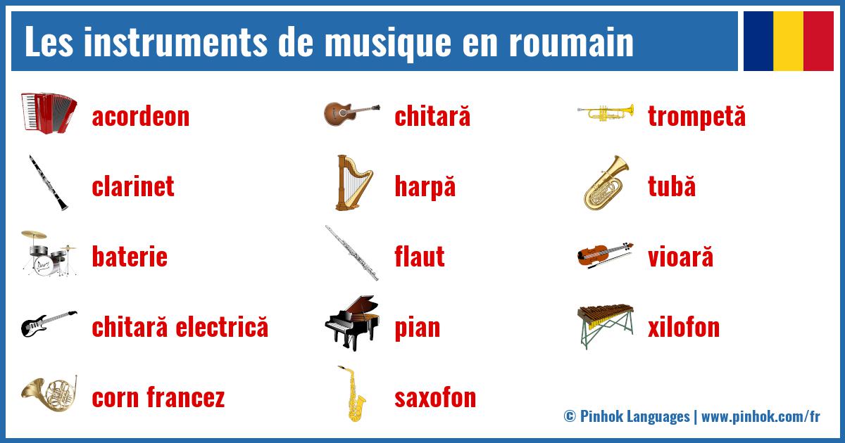 Les instruments de musique en roumain