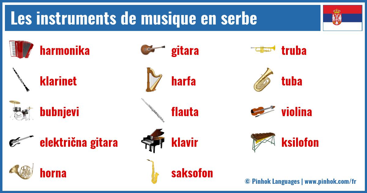 Les instruments de musique en serbe