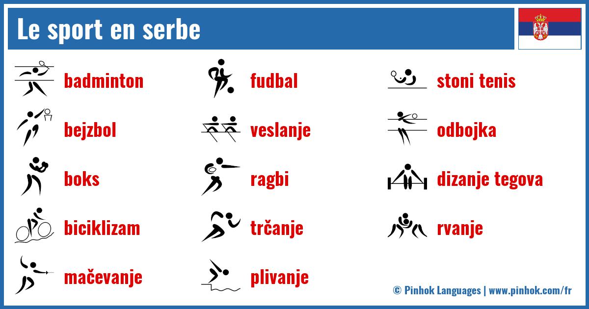 Le sport en serbe