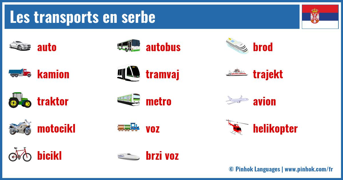Les transports en serbe
