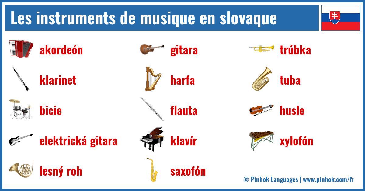 Les instruments de musique en slovaque