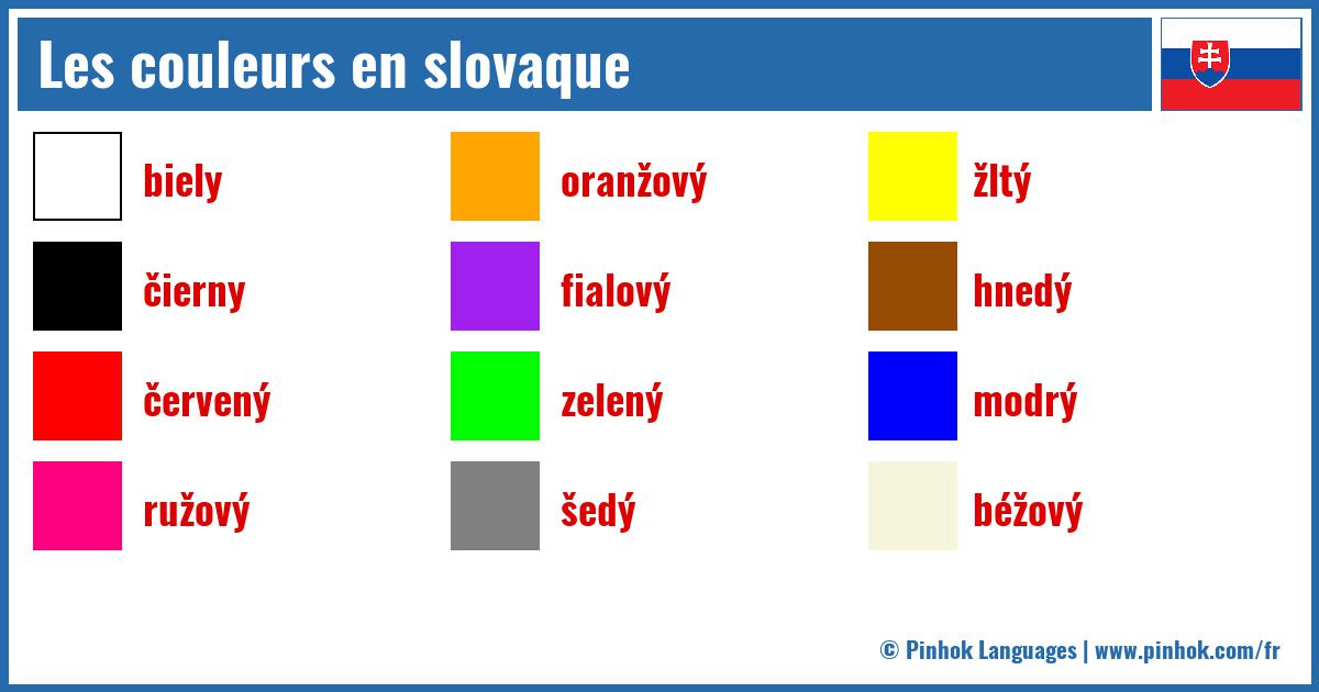 Les couleurs en slovaque