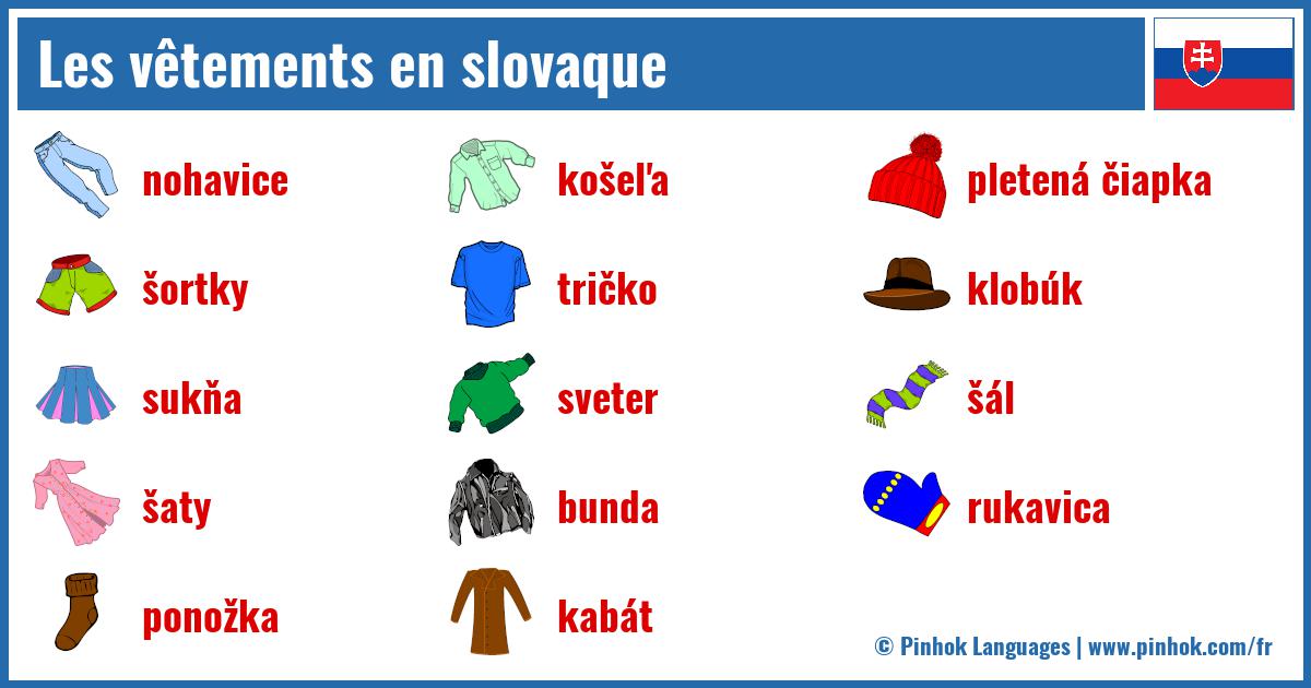 Les vêtements en slovaque