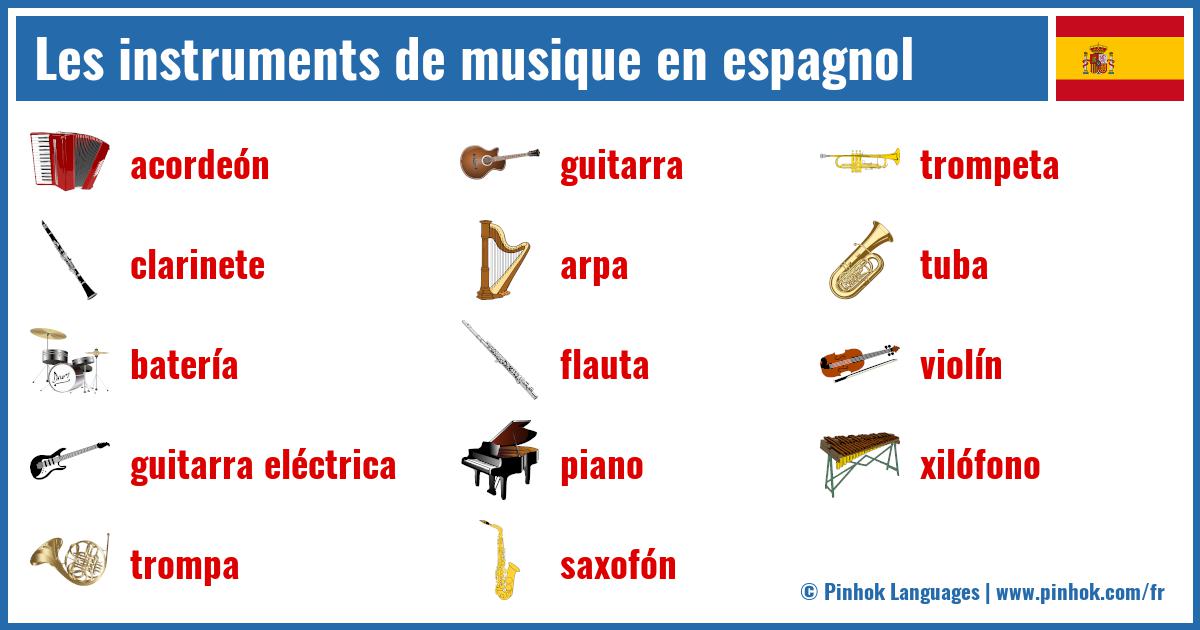 Les instruments de musique en espagnol