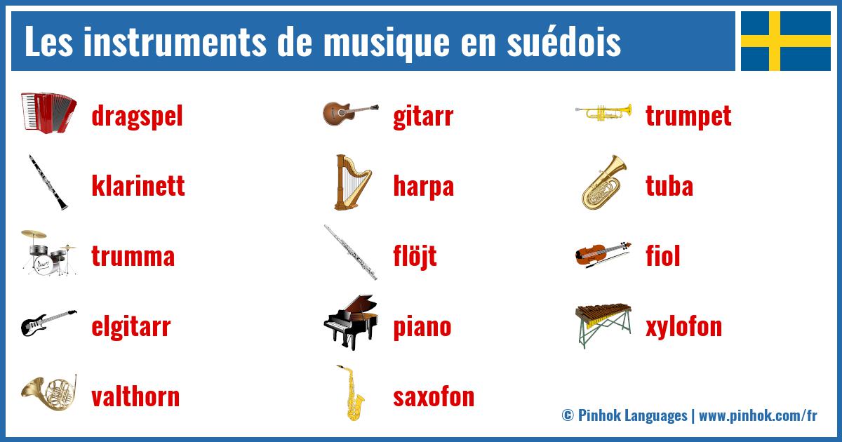 Les instruments de musique en suédois