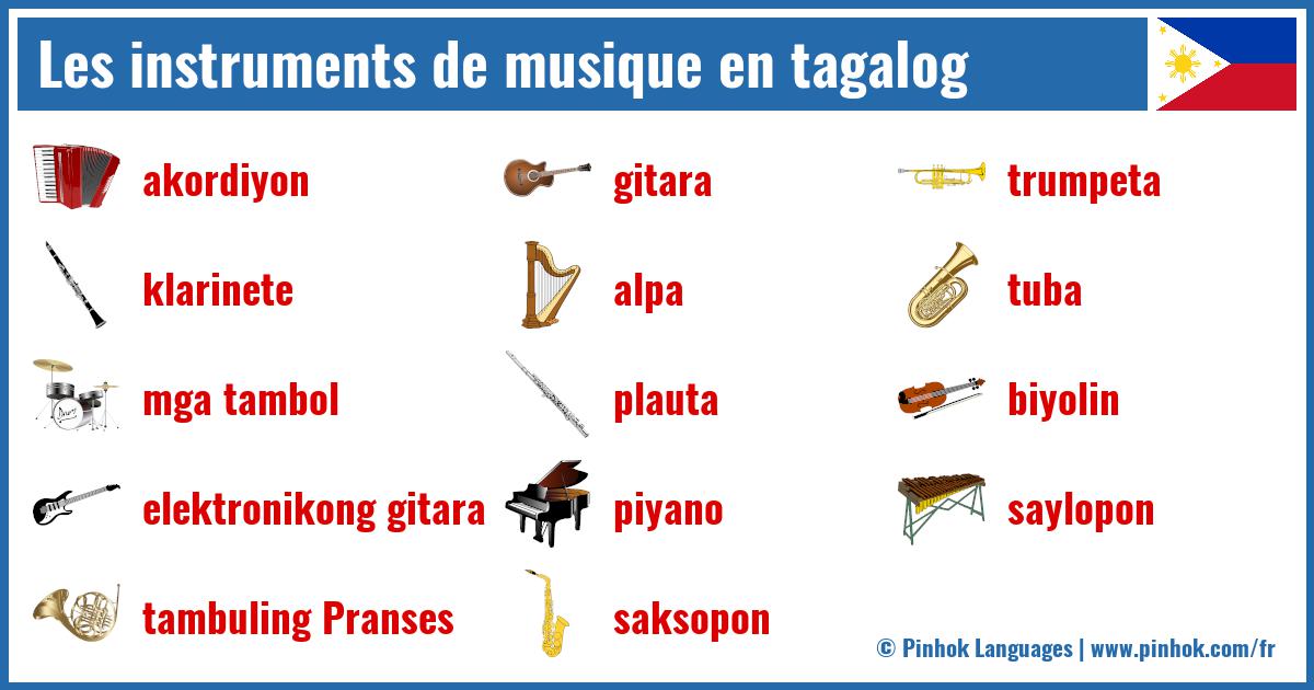 Les instruments de musique en tagalog