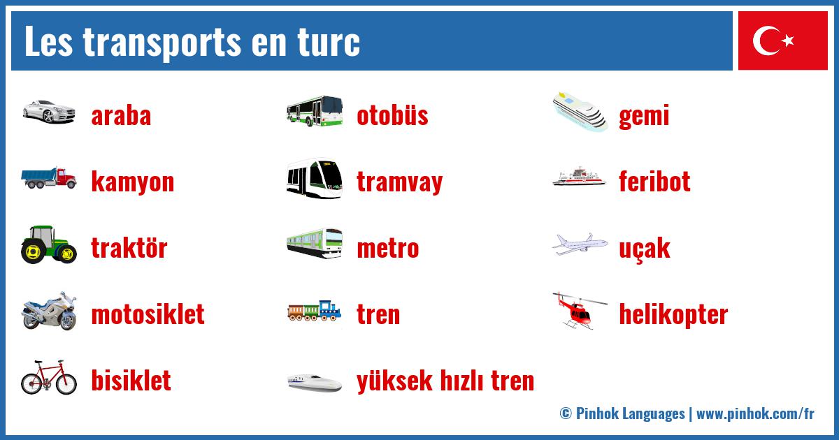 Les transports en turc