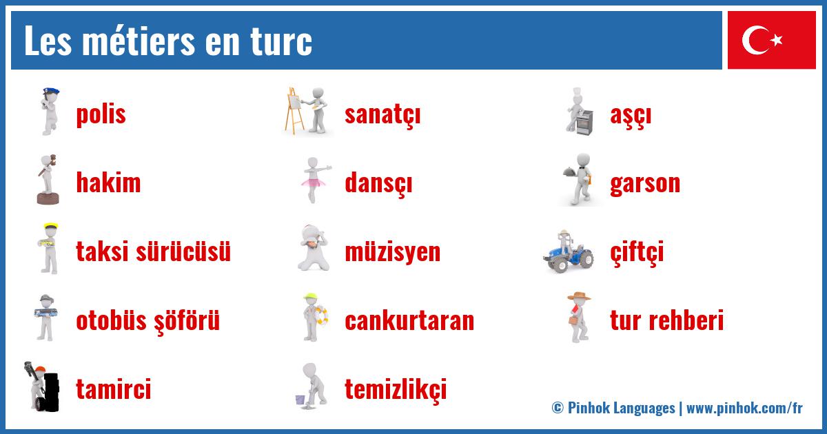 Les métiers en turc
