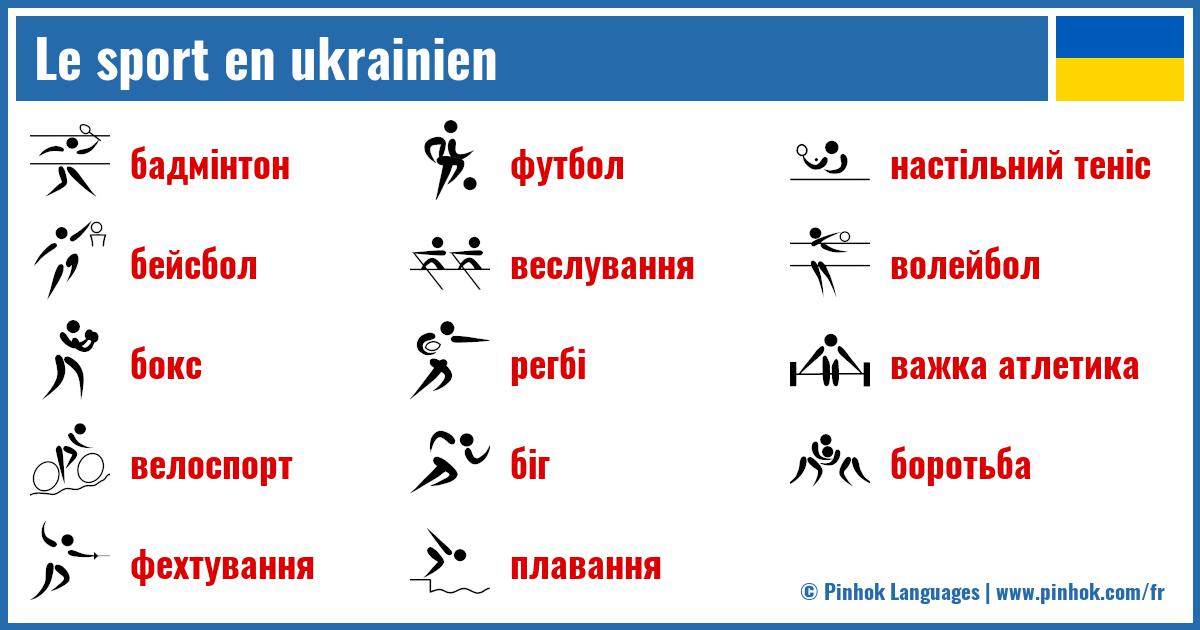 Le sport en ukrainien