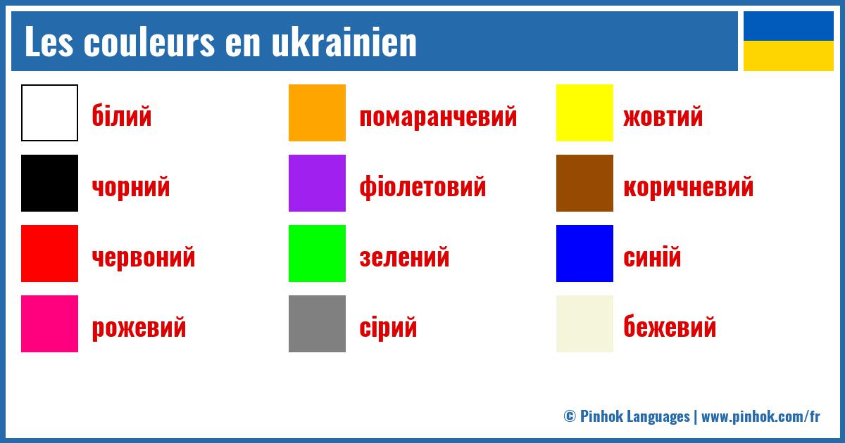 Les couleurs en ukrainien