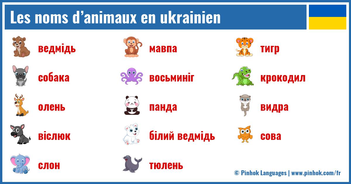 Les noms d’animaux en ukrainien
