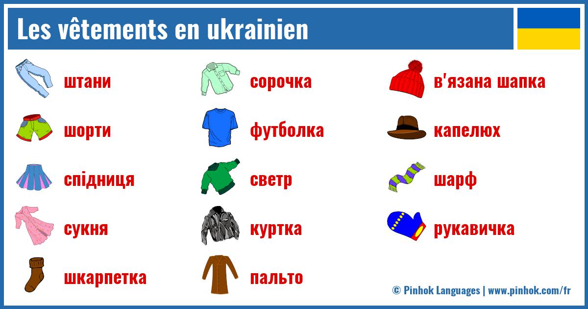 Les vêtements en ukrainien