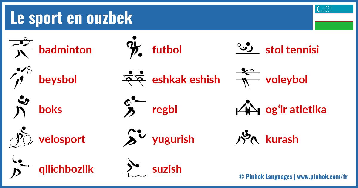 Le sport en ouzbek