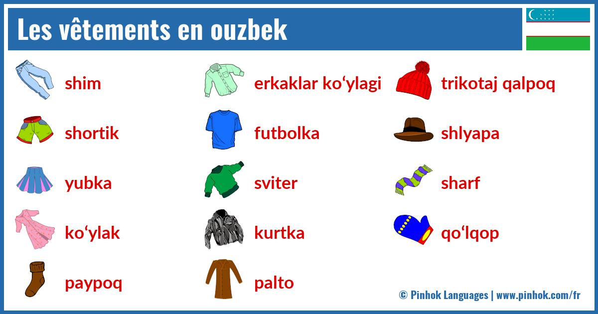 Les vêtements en ouzbek