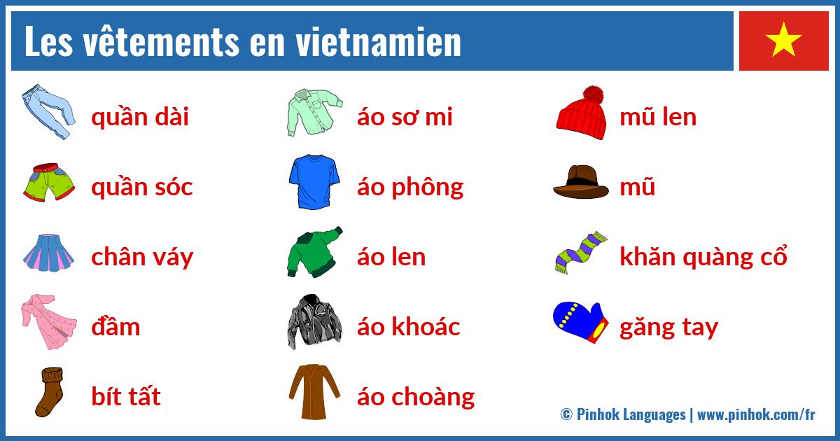 Les vêtements en vietnamien