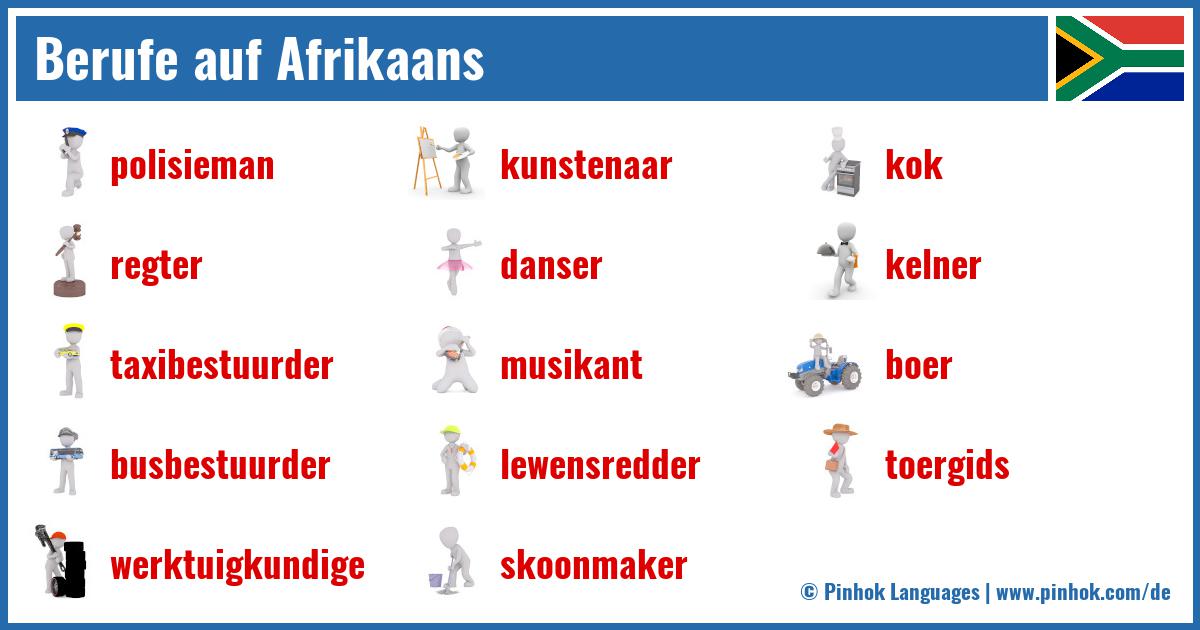 Berufe auf Afrikaans