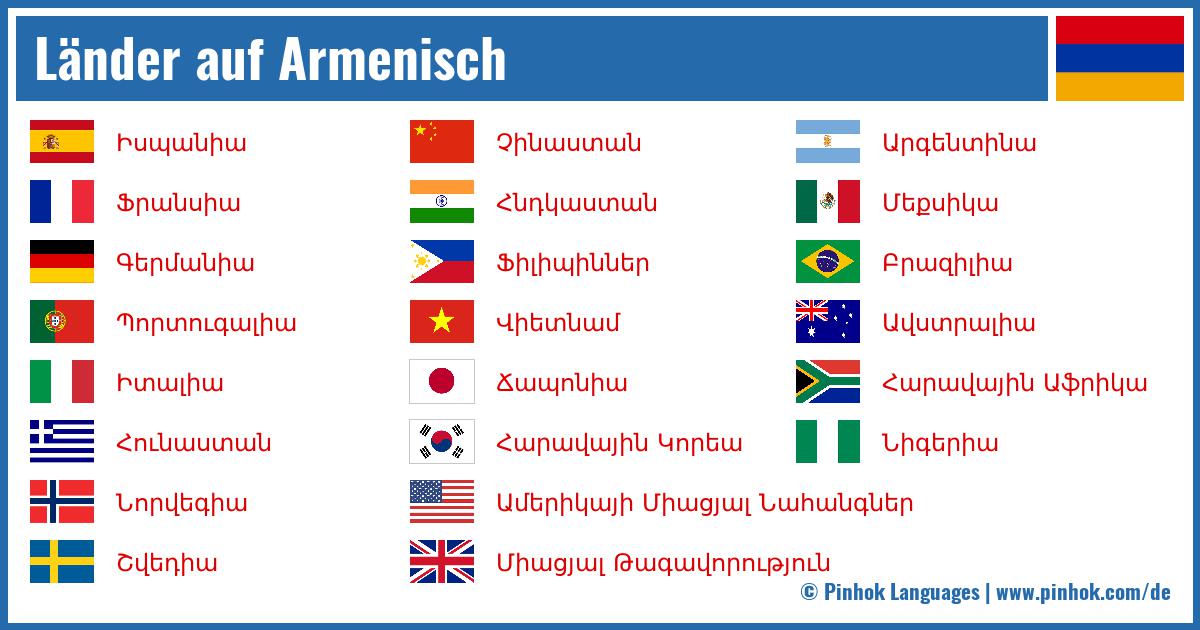 Länder auf Armenisch
