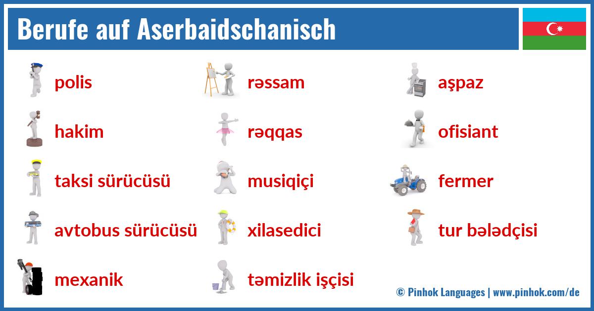 Berufe auf Aserbaidschanisch