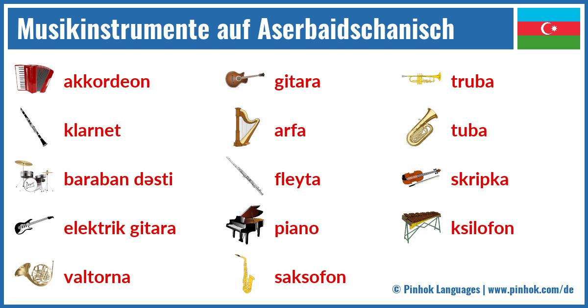 Musikinstrumente auf Aserbaidschanisch