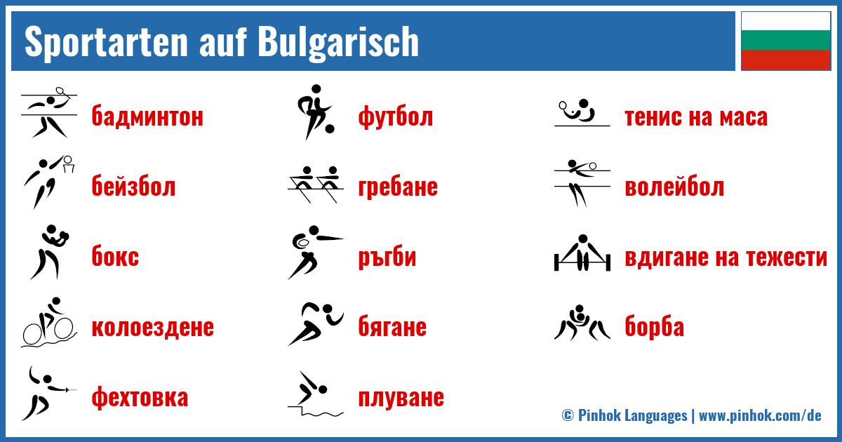 Sportarten auf Bulgarisch