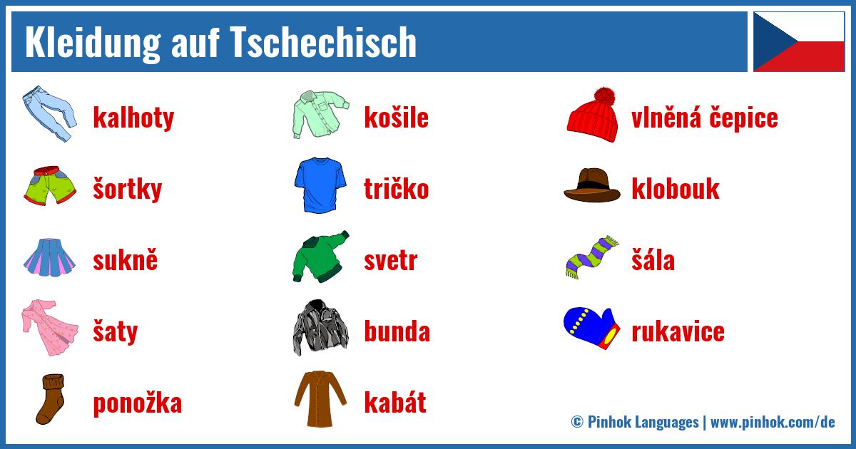 Kleidung auf Tschechisch