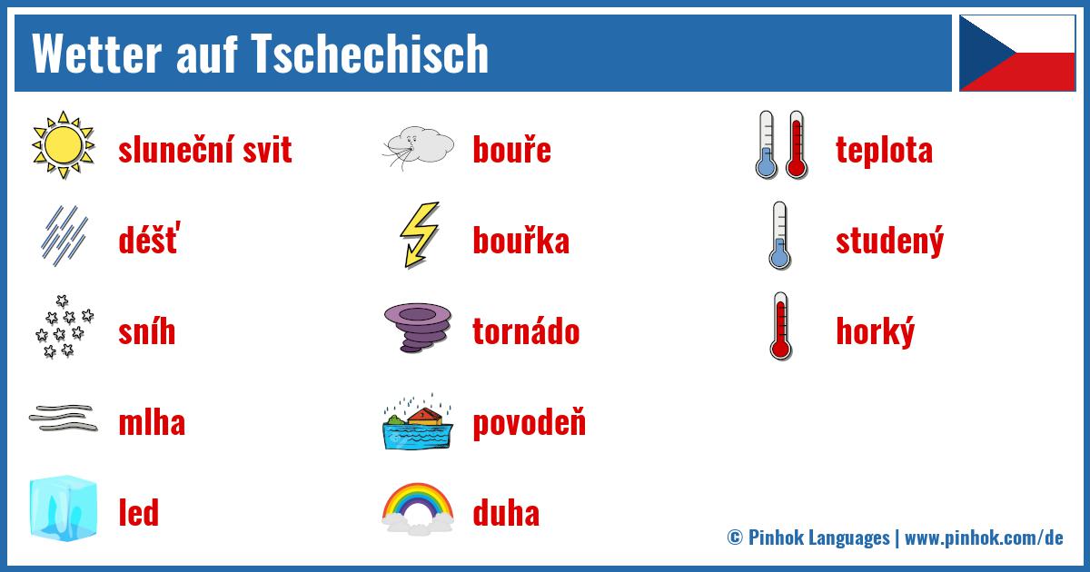Wetter auf Tschechisch