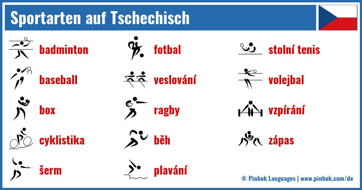 Sportarten auf Tschechisch