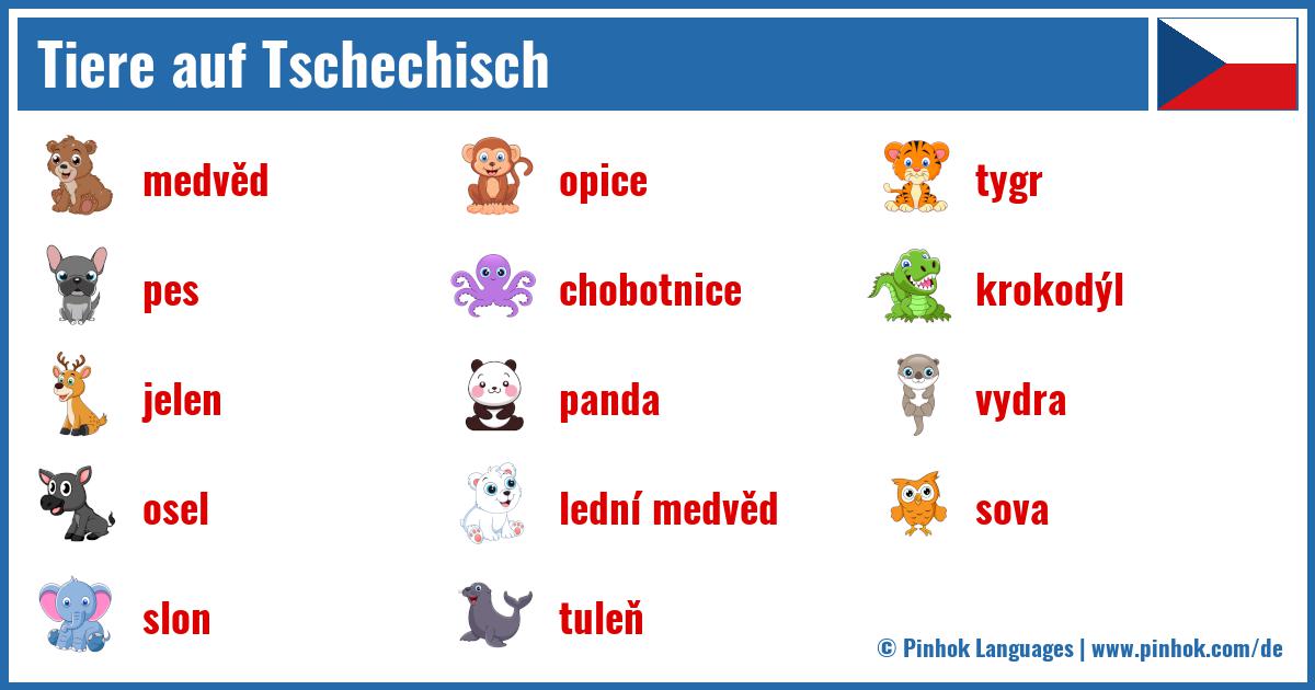 Tiere auf Tschechisch