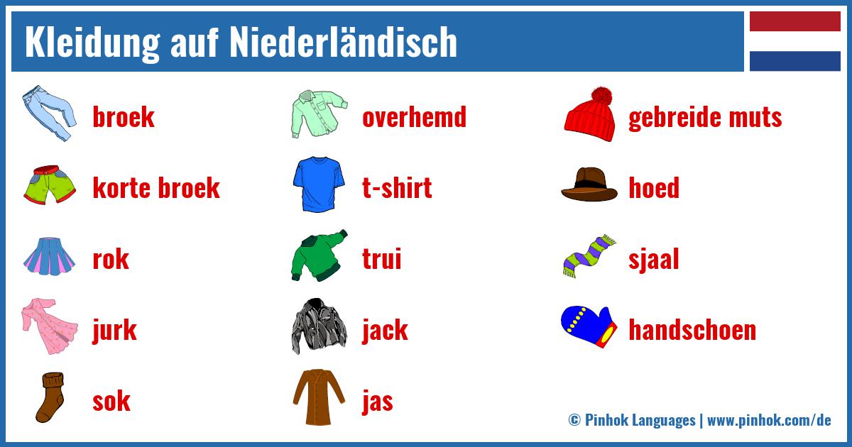 Kleidung auf Niederländisch