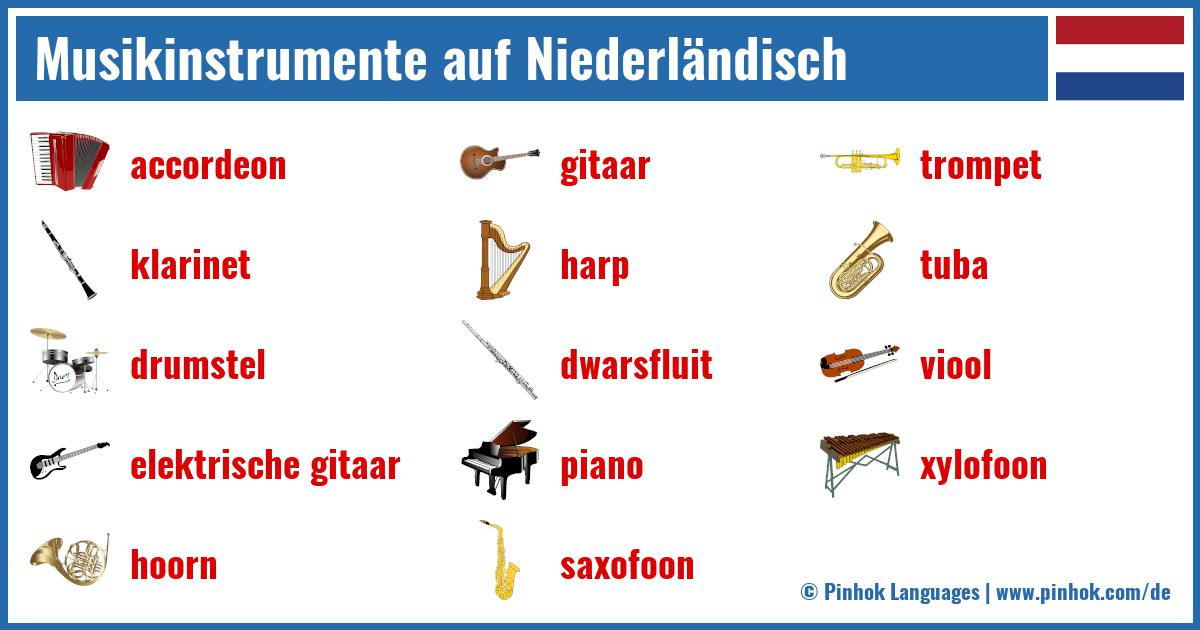 Musikinstrumente auf Niederländisch