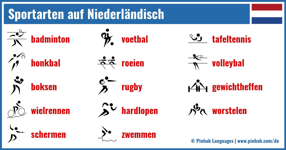 Sportarten auf Niederländisch