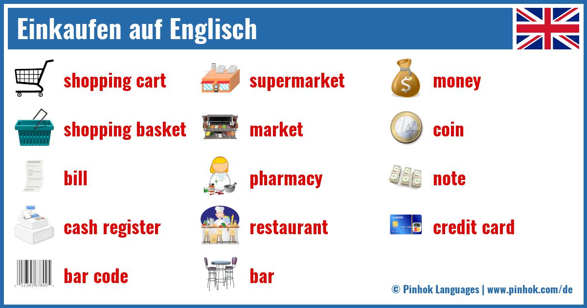 Einkaufen auf Englisch