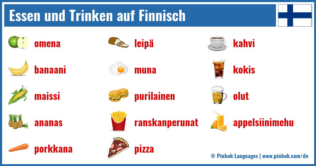 Essen und Trinken auf Finnisch