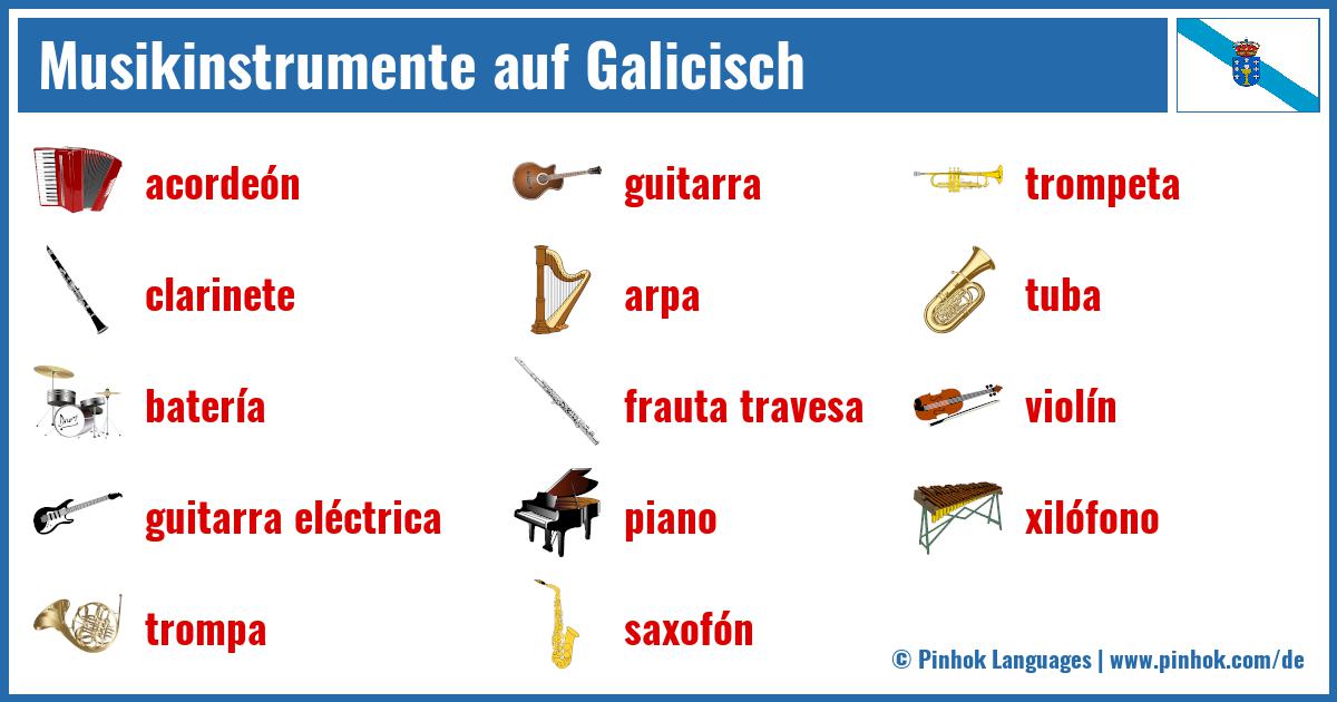 Musikinstrumente auf Galicisch