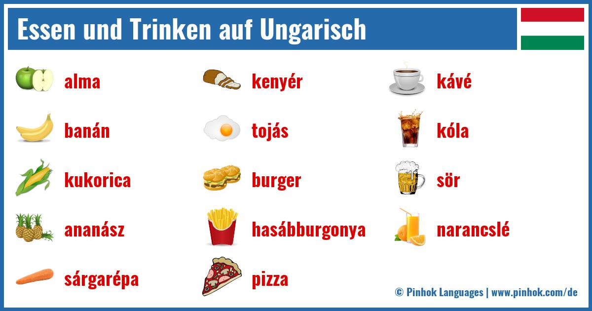 Essen und Trinken auf Ungarisch