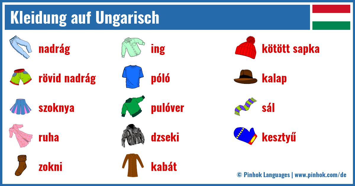 Kleidung auf Ungarisch