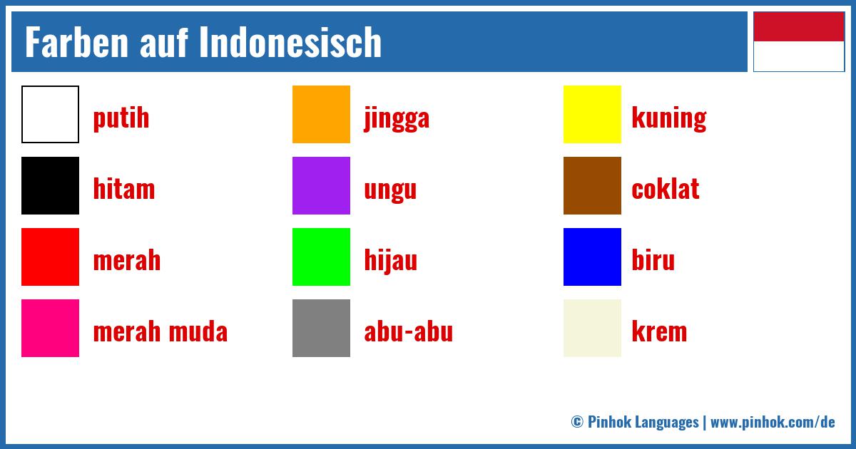 Farben auf Indonesisch