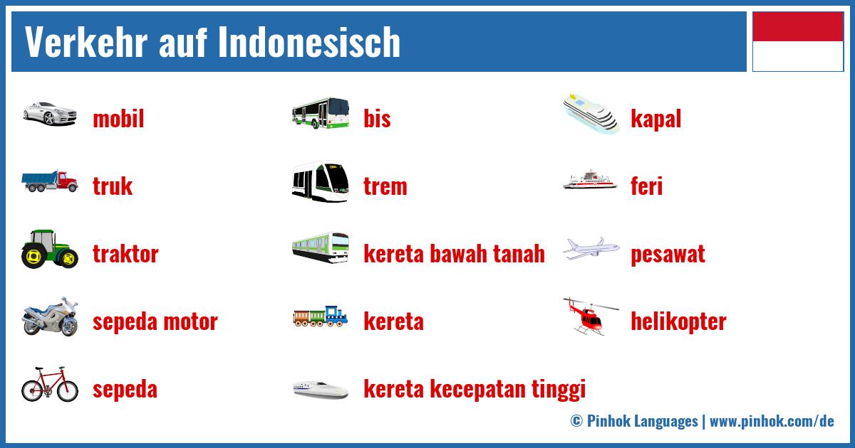 Verkehr auf Indonesisch