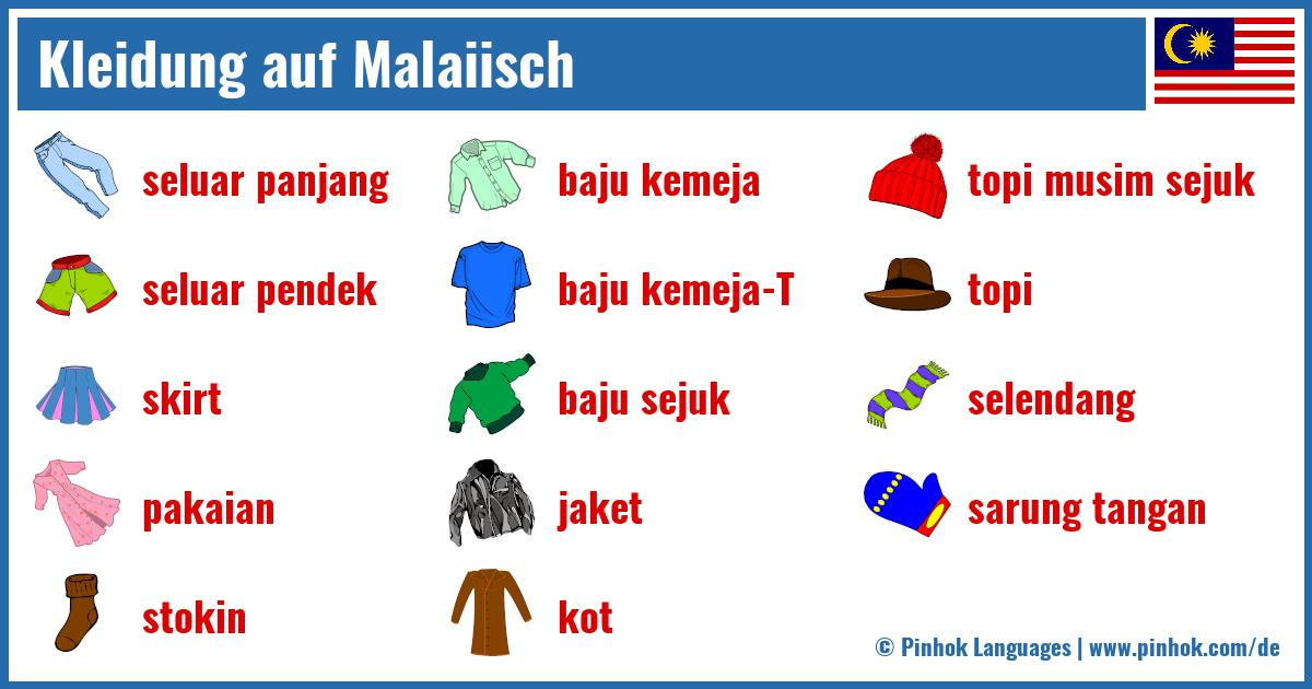 Kleidung auf Malaiisch
