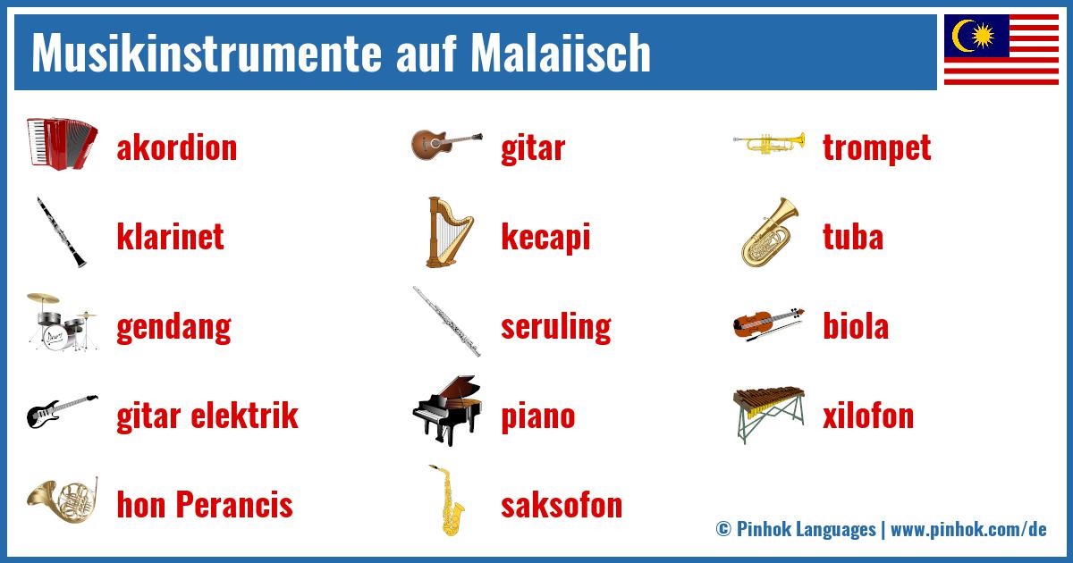 Musikinstrumente auf Malaiisch