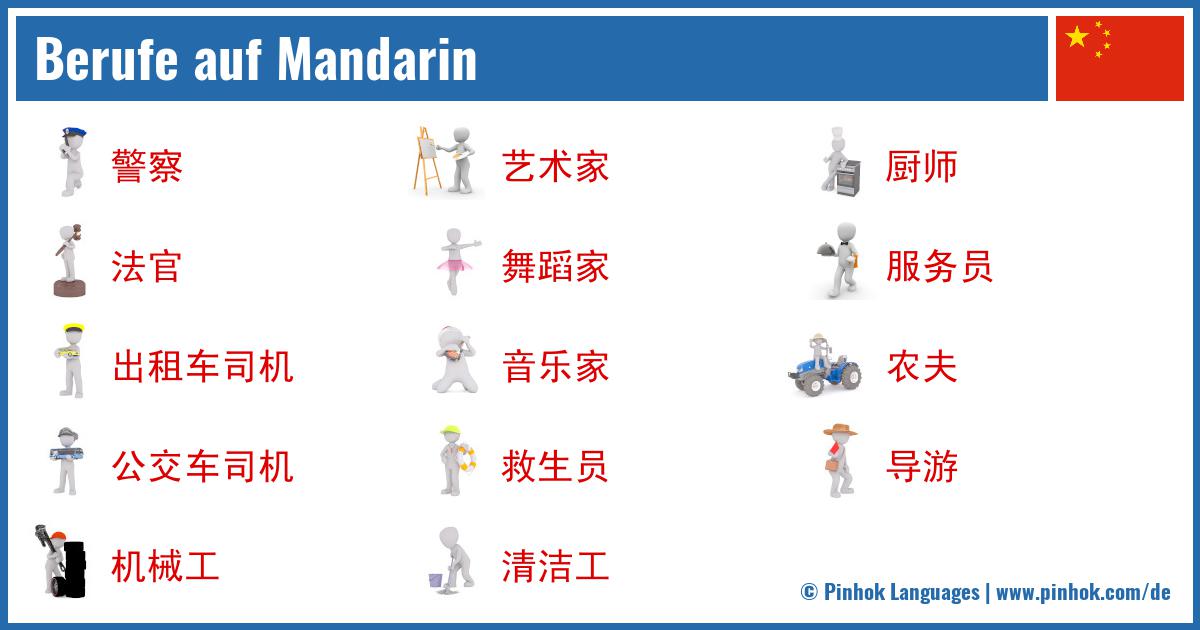 Berufe auf Mandarin