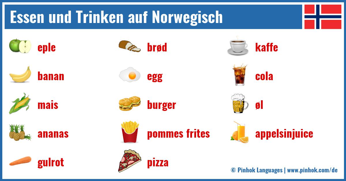 Essen und Trinken auf Norwegisch