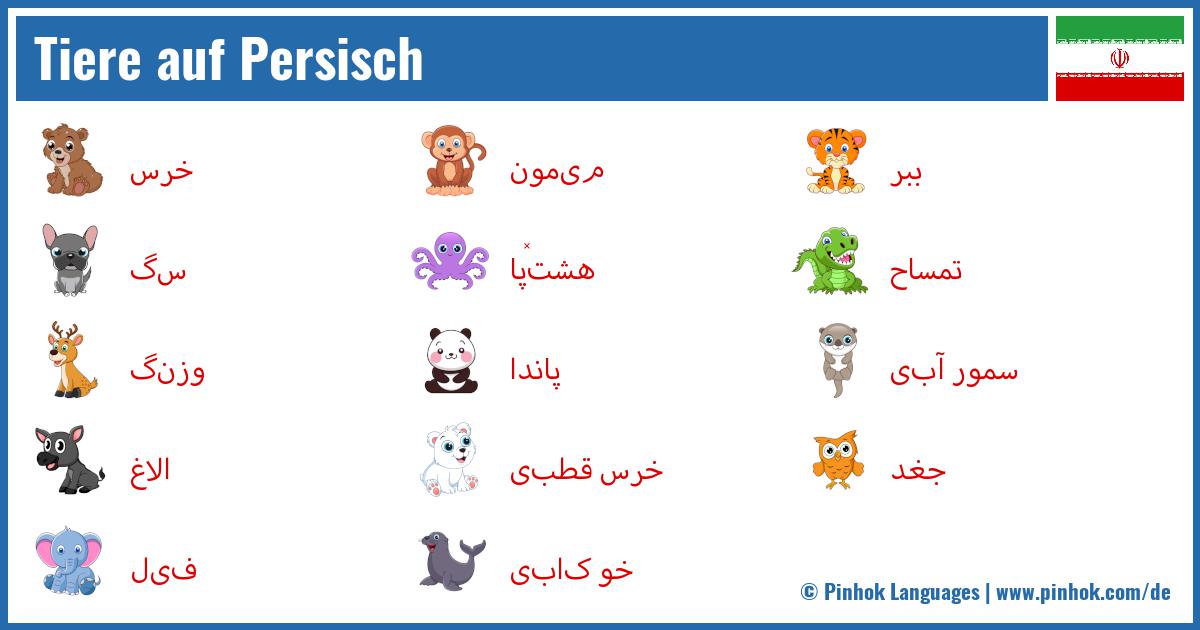 Tiere auf Persisch