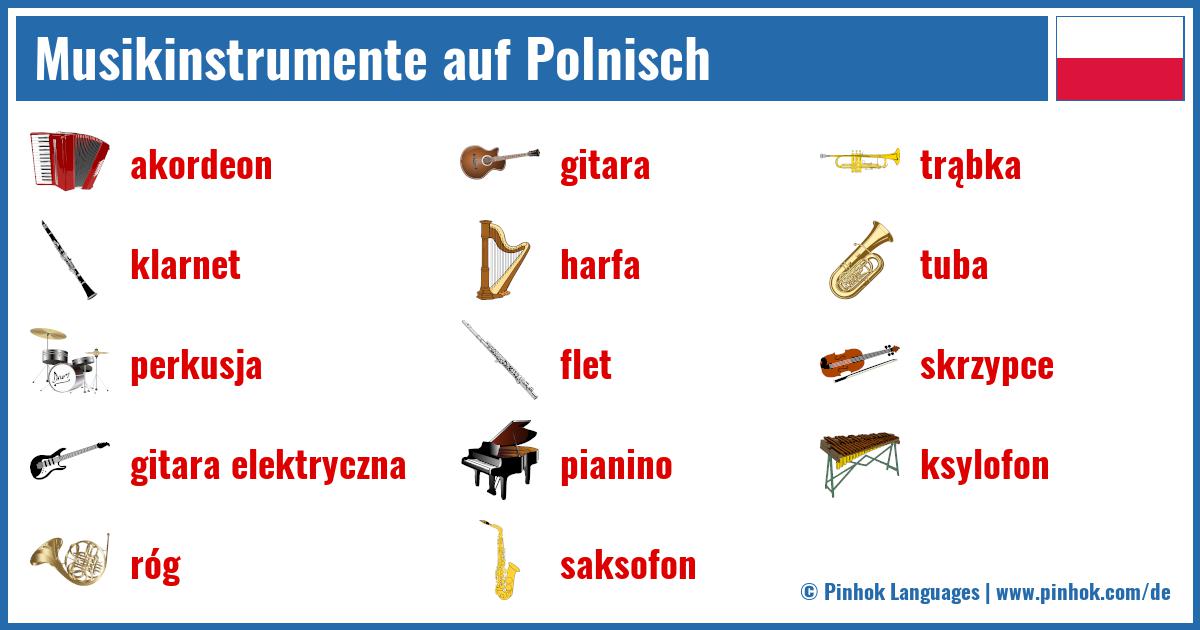 Musikinstrumente auf Polnisch