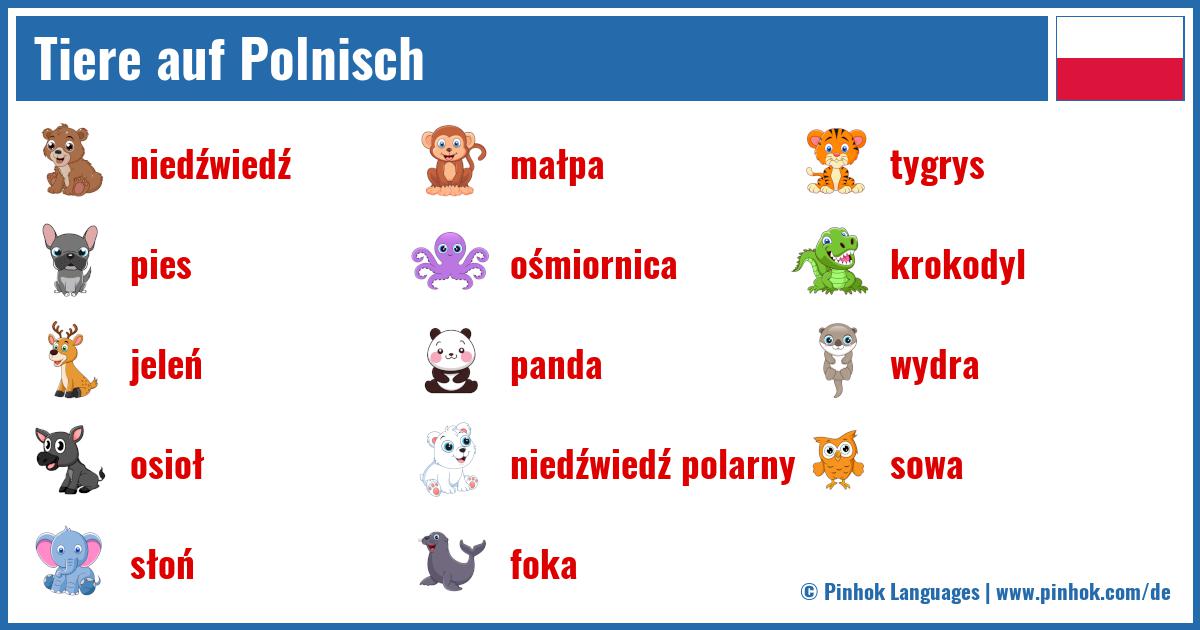 Tiere auf Polnisch