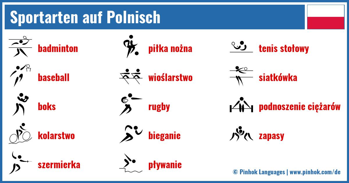 Sportarten auf Polnisch