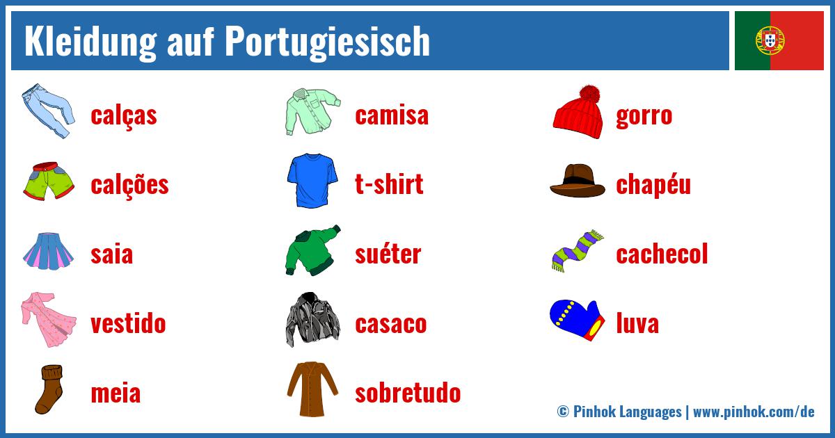 Kleidung auf Portugiesisch