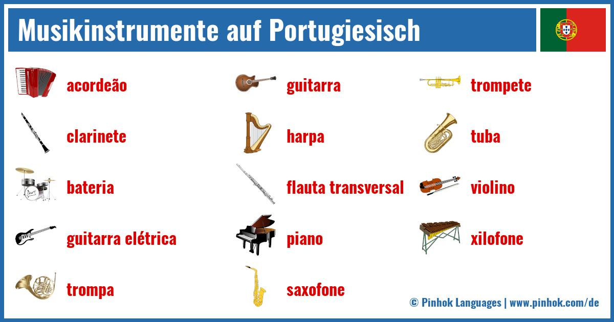 Musikinstrumente auf Portugiesisch